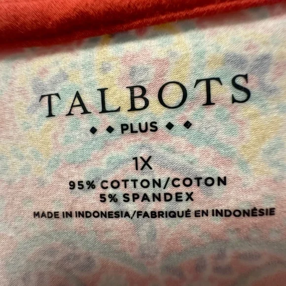 🎂Talbots Paisley Top - Picture 3 of 4